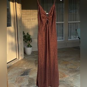 Glitter fall Midi dress